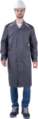 Халат мужской ТУРБО SAFETY, цв.сер/т.сер