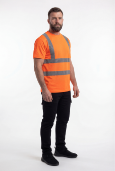 Футболка ProfLineSpecialist СОП, цв.оранж, тк.трикотаж 100%ПЭ,140