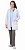 Халат женский белый ИРИДА, рук.дл, тк.Твил-Стрейч