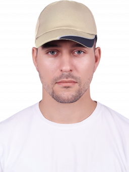 Бейсболка IFORM, цв.беж/т.сер
